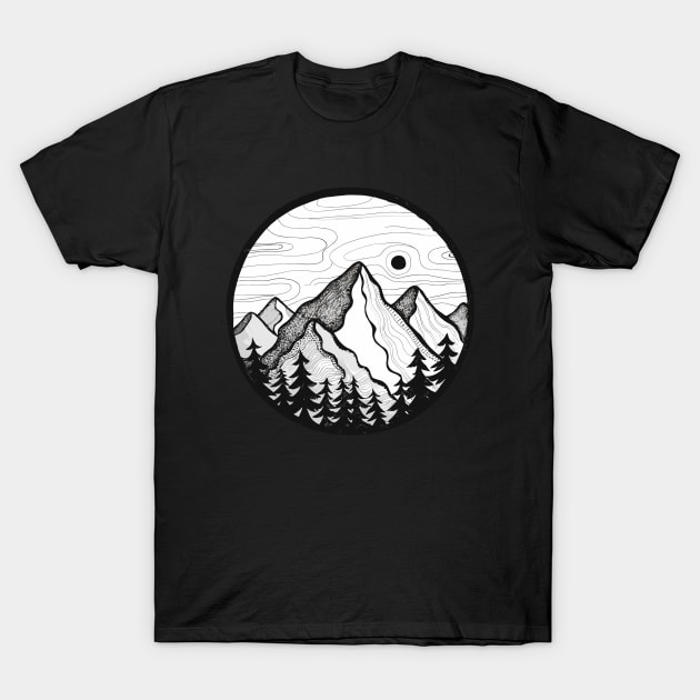 mountains T-Shirt by Roshan